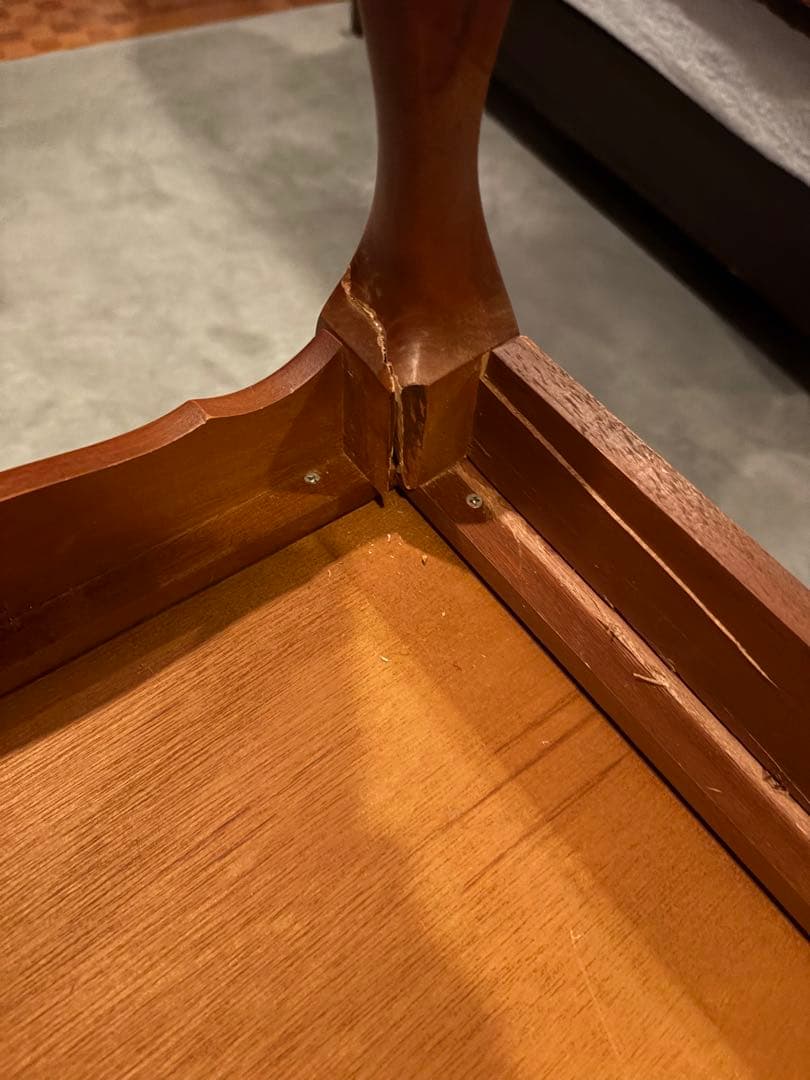 木製ダークブラウンキャビネット（訳あり）