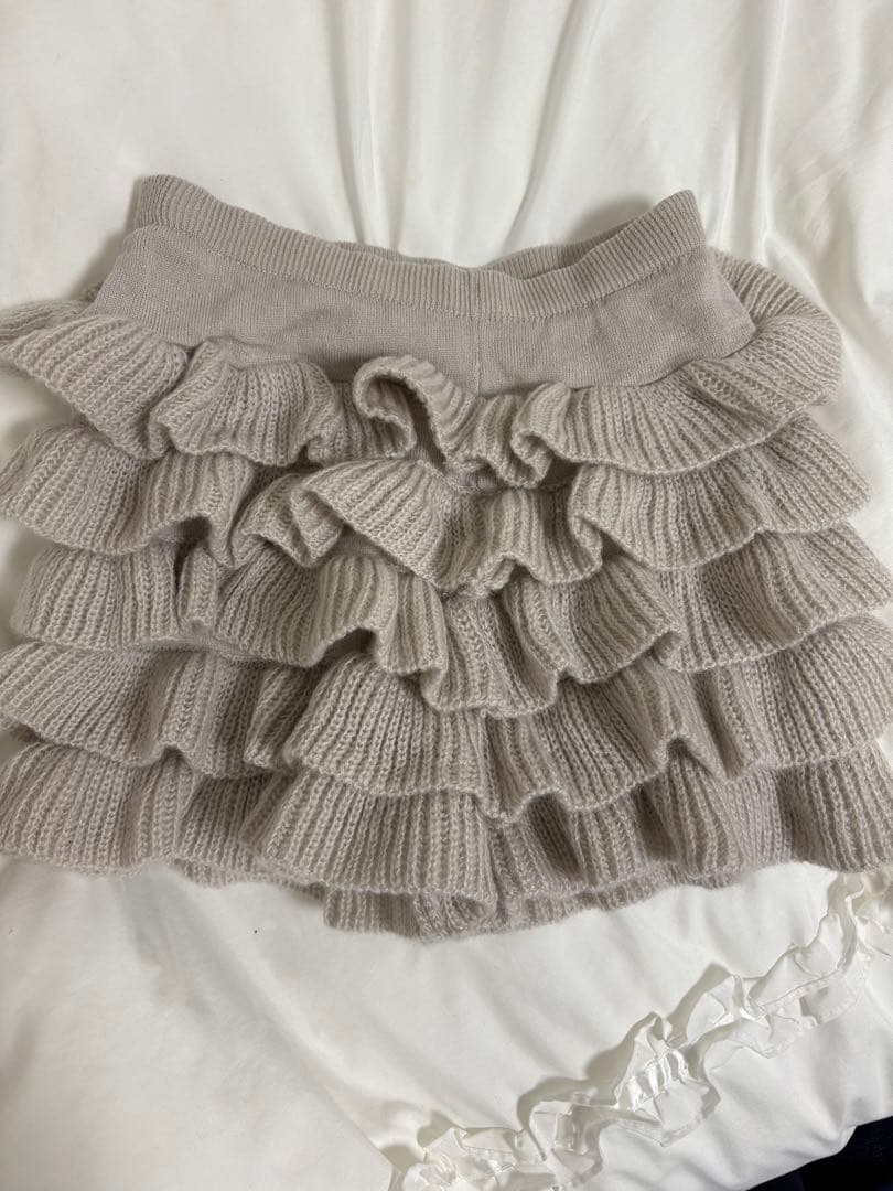 merry jenny モヘヤライクティアードショートパンツ