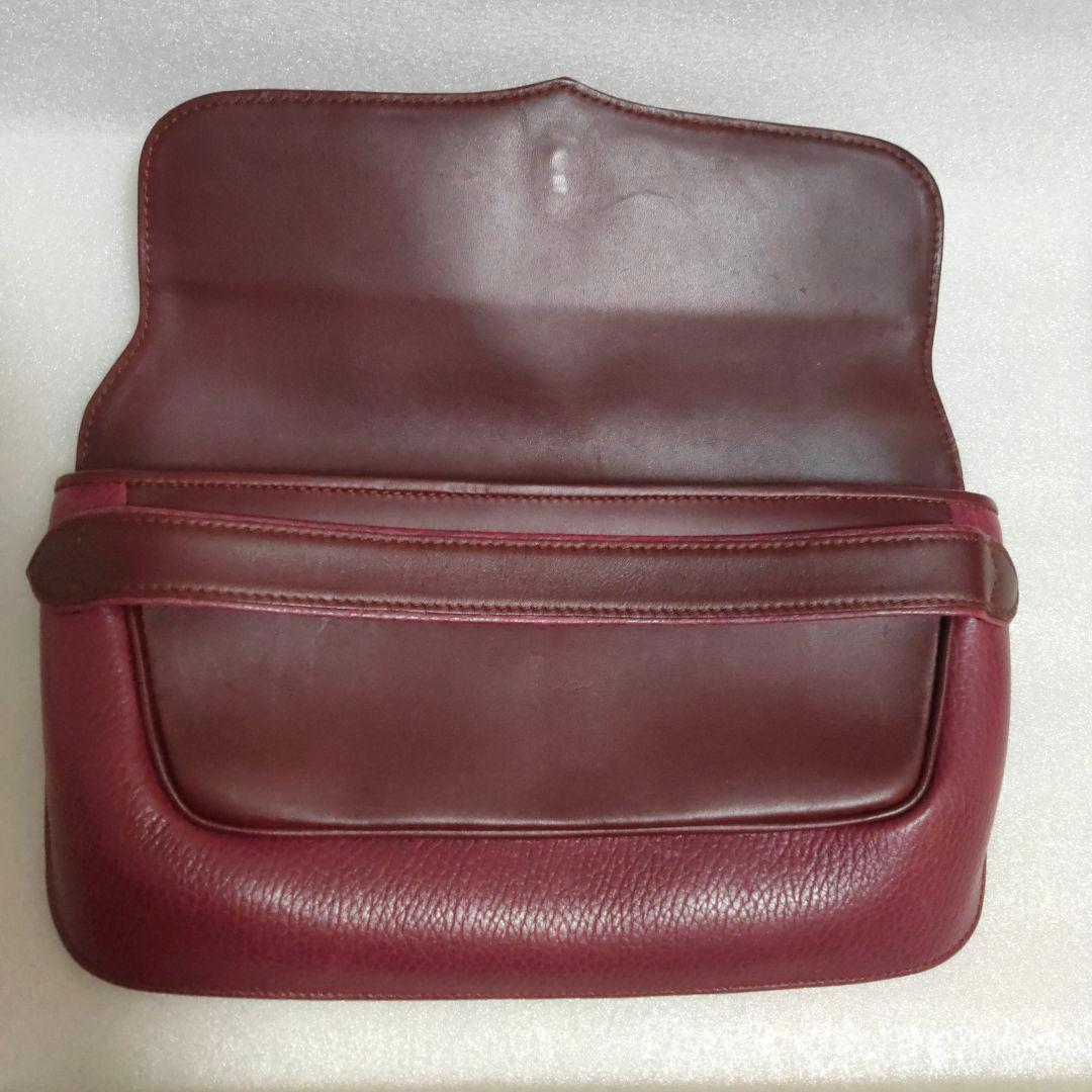 カルティエ Cartier クラッチバッグ マストライン ボルドー レザー保存袋