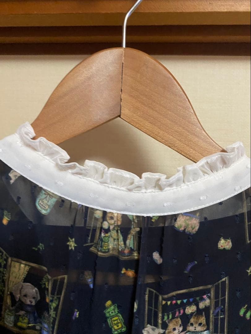 yukiemon おはよう柄 ロングワンピース