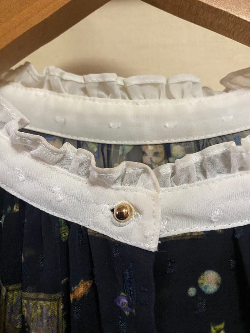 yukiemon おはよう柄 ロングワンピース