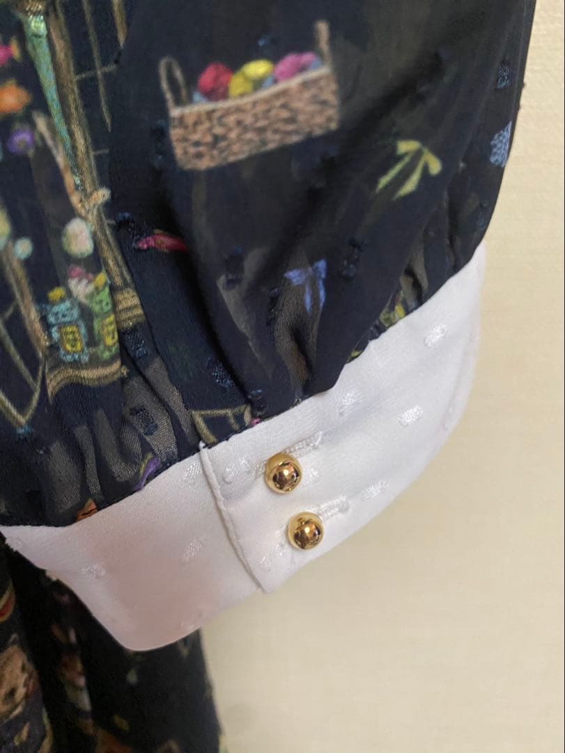 yukiemon おはよう柄 ロングワンピース