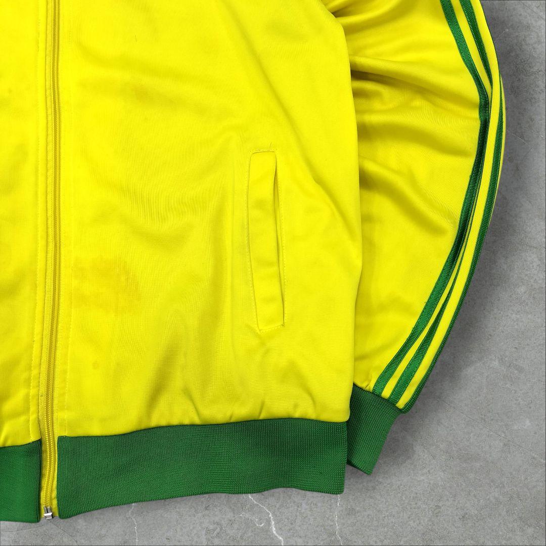 アディダス ブラジル代表 トラックジャケット XL イエロー トレフォイル刺繍