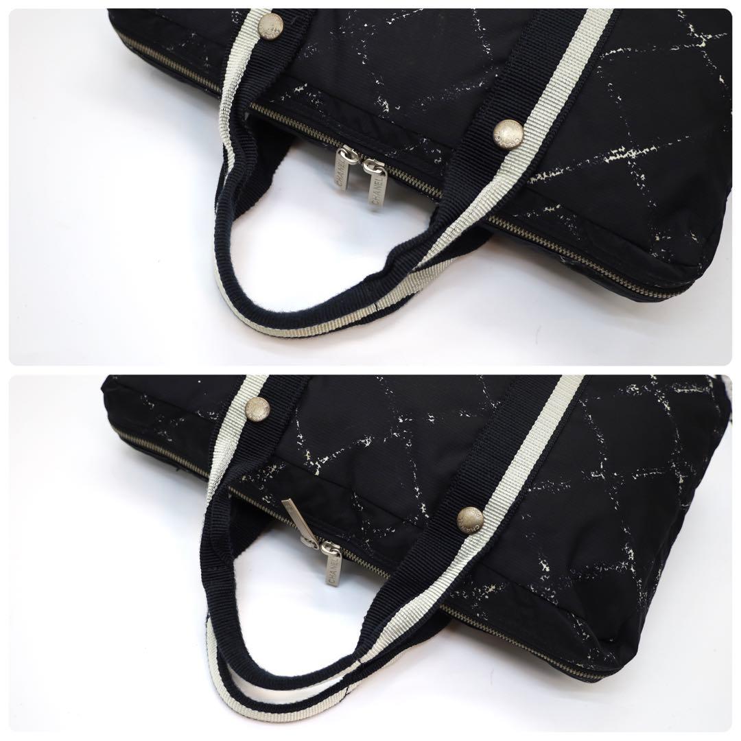 【超美品】　シャネル　旧トラベルライン　ビジネスバッグ　ハンドバッグ　ナイロン