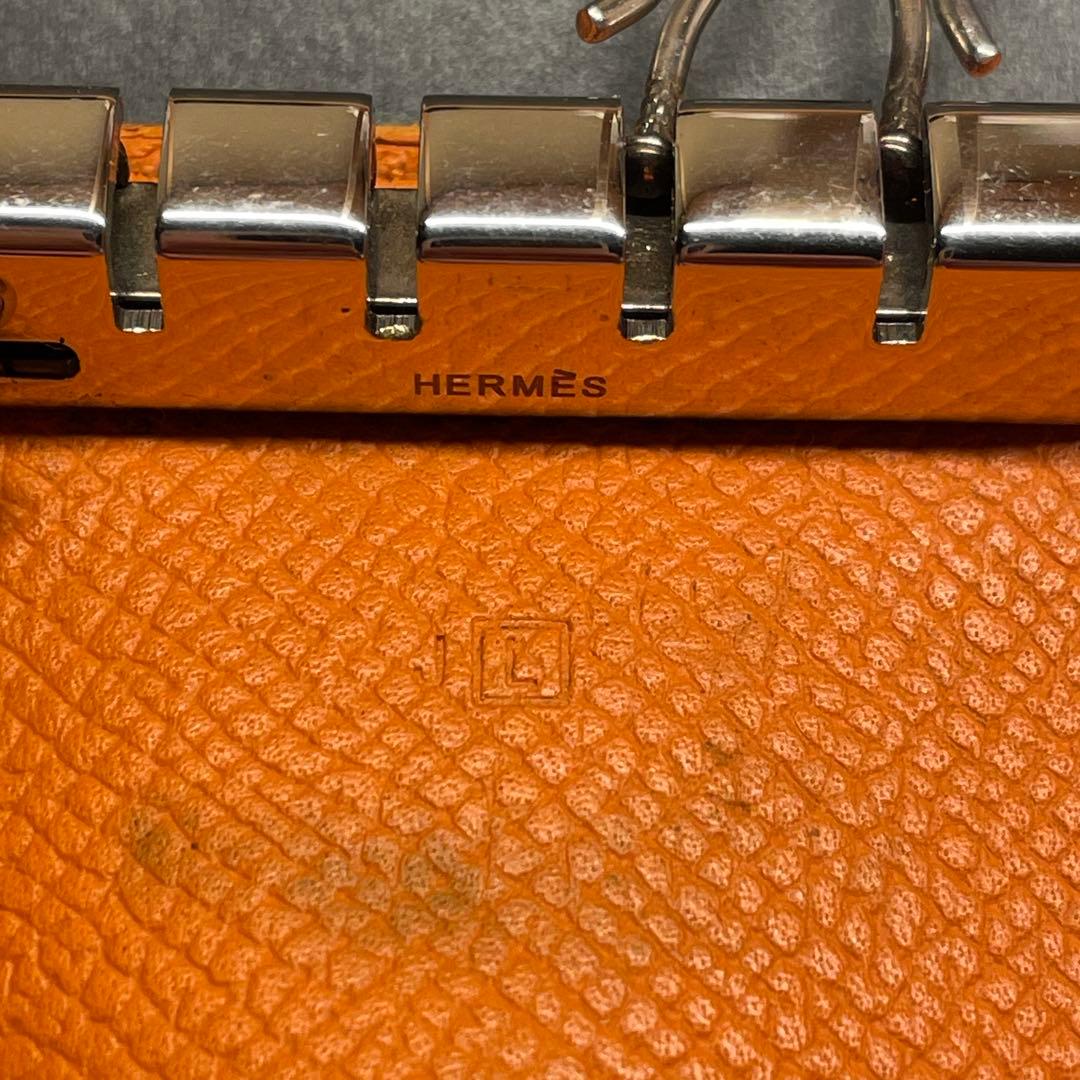 【あんしん鑑定】　HERMES エルメス べアン エルメスオレンジ　□Ｌ刻印