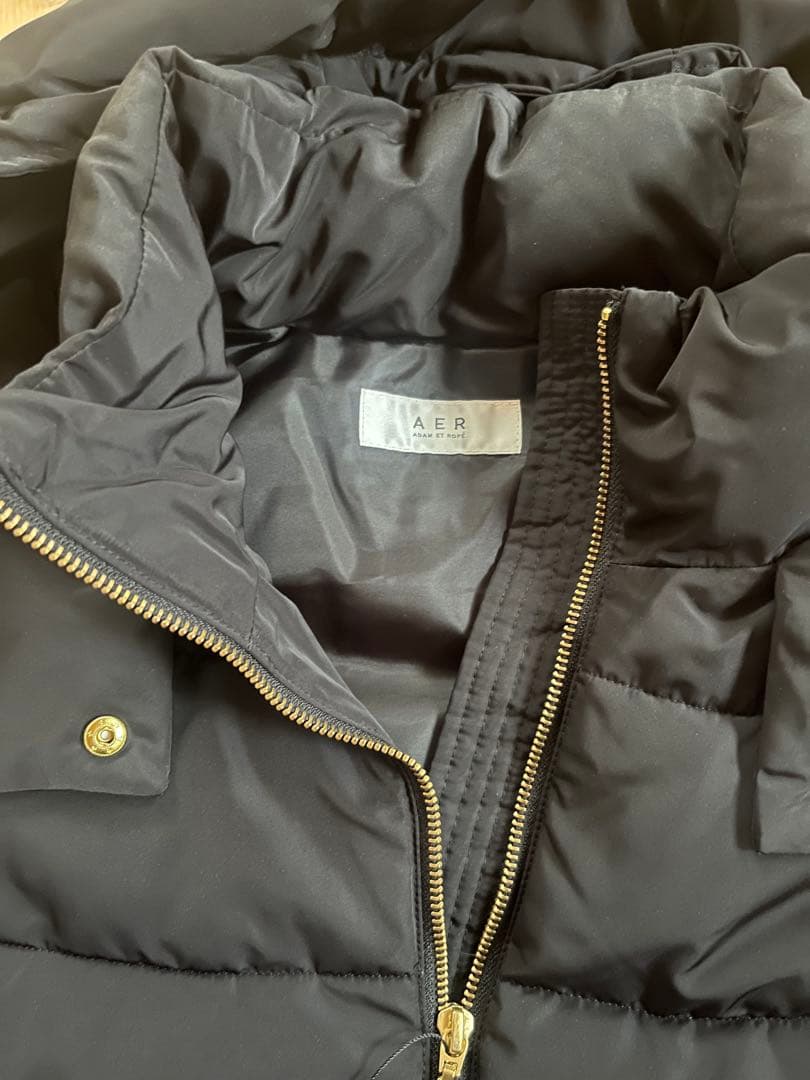 新品　アダムエロペ ダウンベスト　ダウンジャケット ブラック　黒　【送料無料】