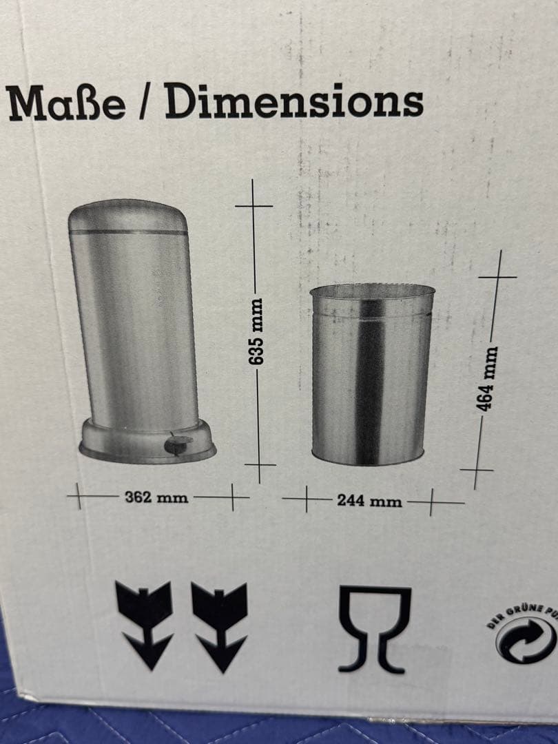 《定価6.5万未使用》ウェスコごみ箱20L ブラック ペダルピン&メタルライナー