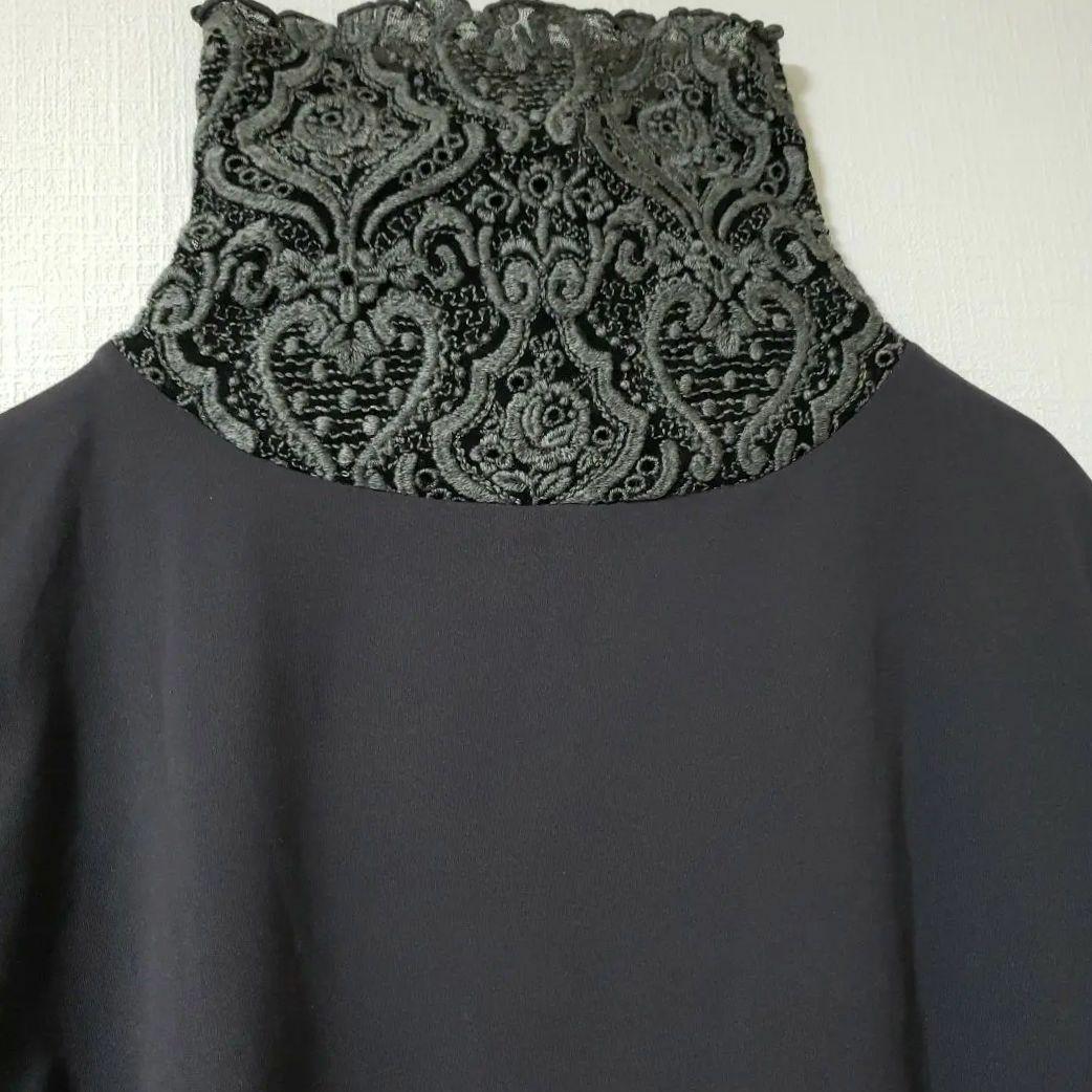 ミヤコレース∥素敵なカットソー/人気のグレー★美品★