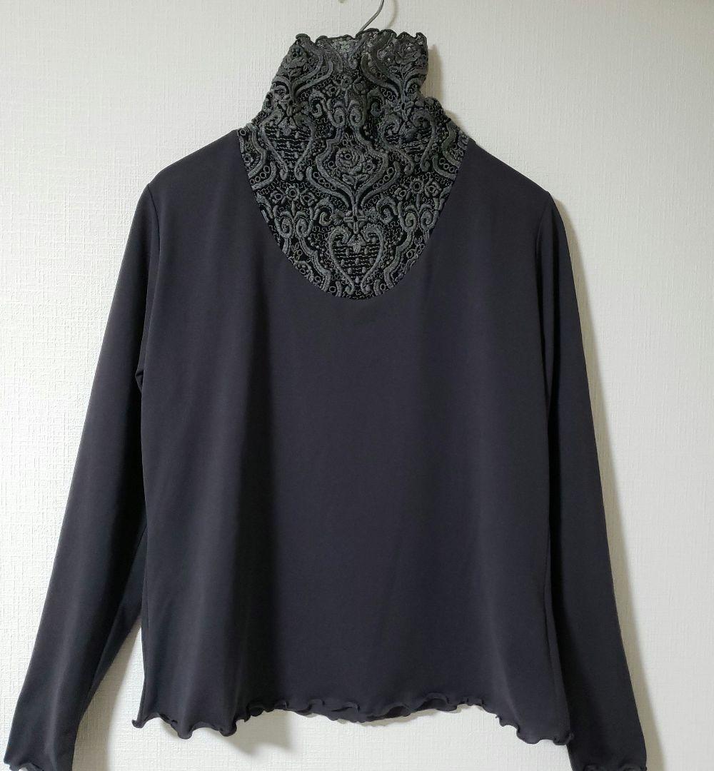 ミヤコレース∥素敵なカットソー/人気のグレー★美品★