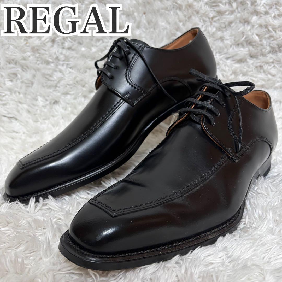 未使用級 REGAL リーガル25.0 Uチップ レザー 外羽根 124R