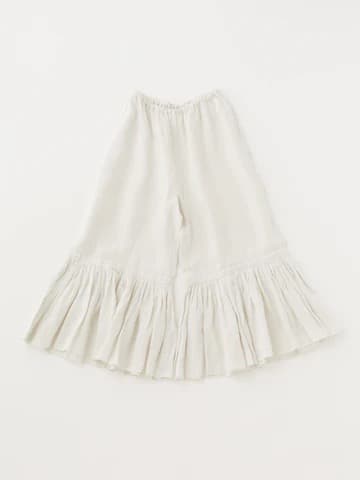 Yunamamさん専用）新品HERNI　ベルギーリネンペチパンツ　白