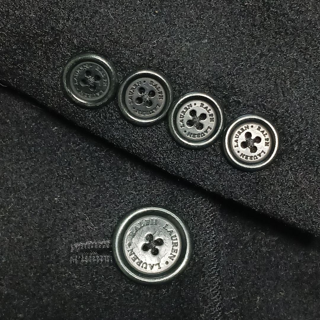 ローレン ラルフローレン ウール チェスターコート ロング 黒 S