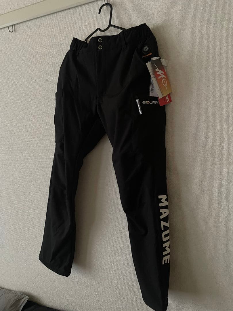 新品未使用 マズメ ヒーターウインドカットパンツ M ブラック