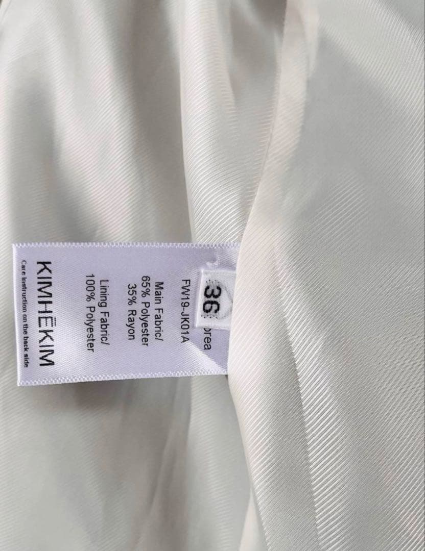 KIMHEKIM キムへキム Venus ジャケット 36　グレー