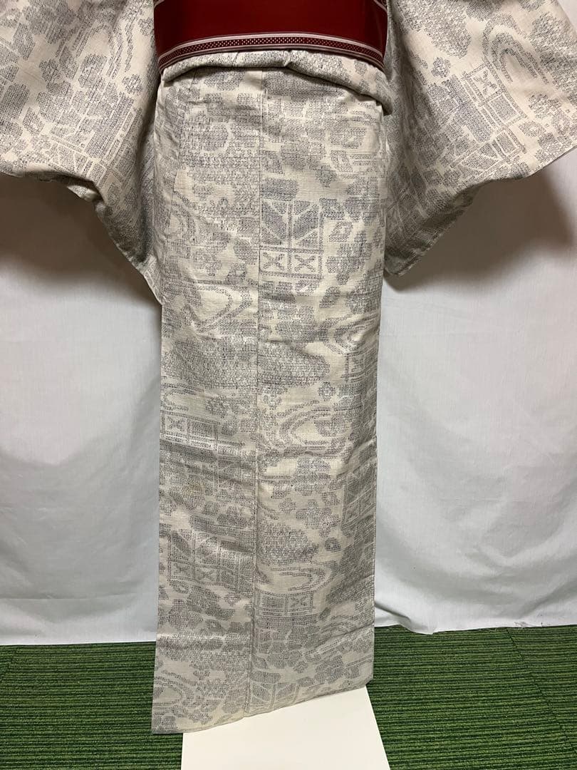 ☘️早い者勝ち☘️【国宝品】●国指定重要無形文化財●【本結城】●地機●120亀甲