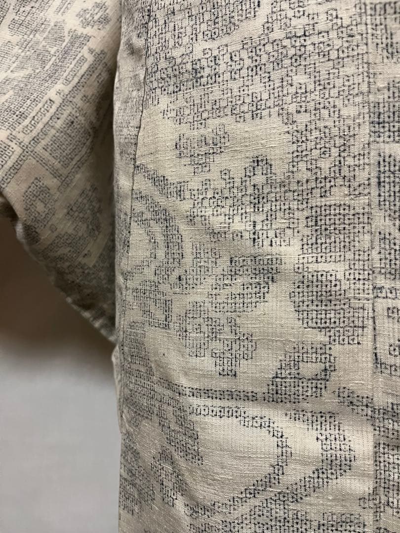 ☘️早い者勝ち☘️【国宝品】●国指定重要無形文化財●【本結城】●地機●120亀甲