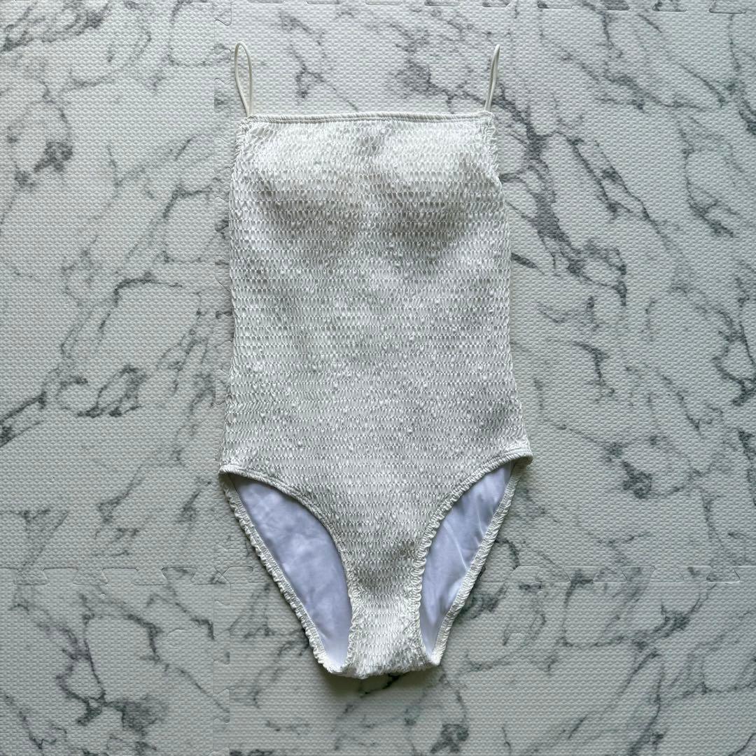 「MIZUASOBI」 ホワイト ワンピース水着