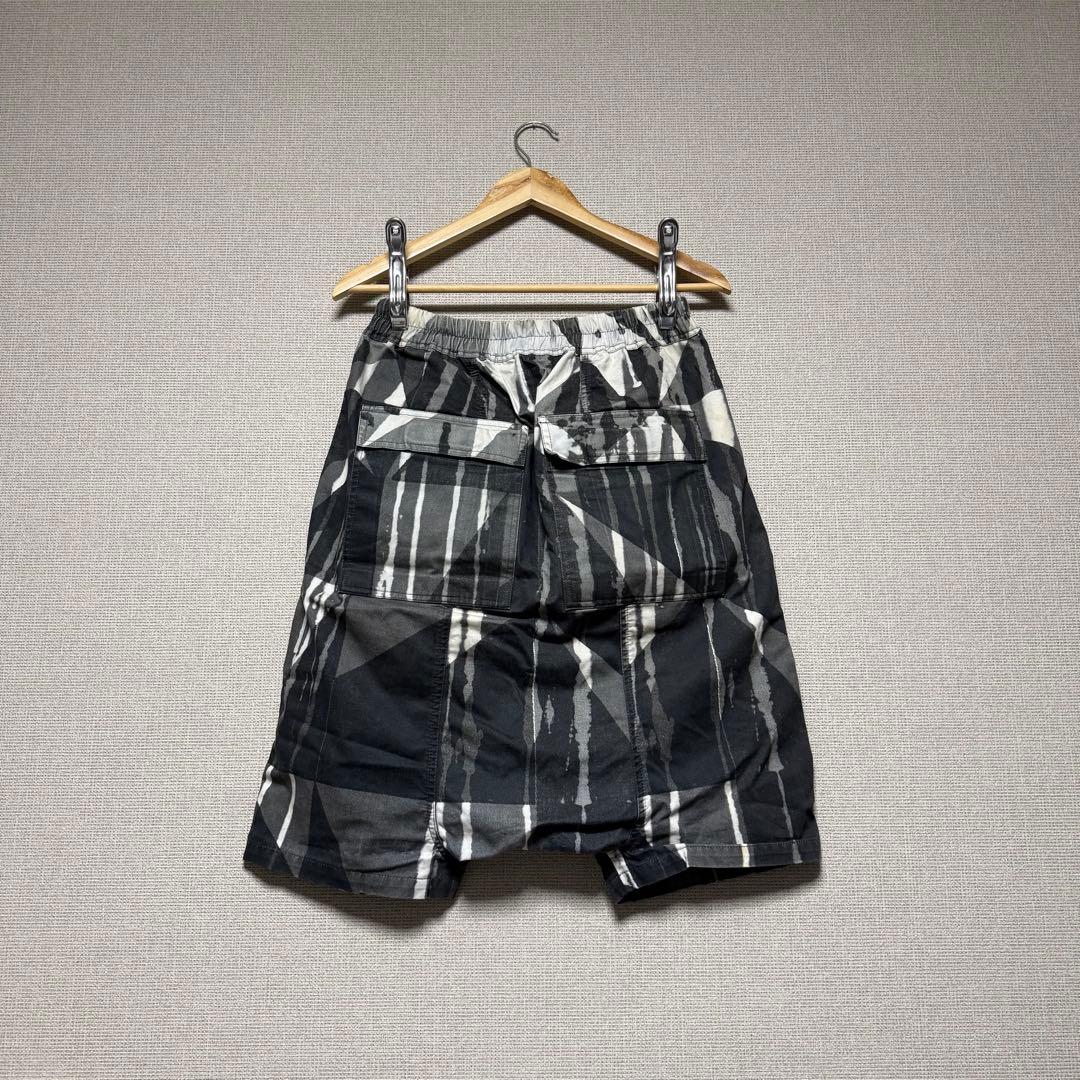 16aw Rick Owens 幾何学模様 ショートパンツ DRKSHDW