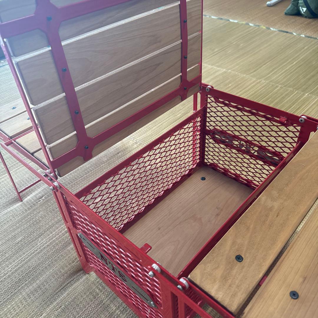 ネイチャートーンズ　サイドアップ・BOXテーブル　Sサイズ 赤