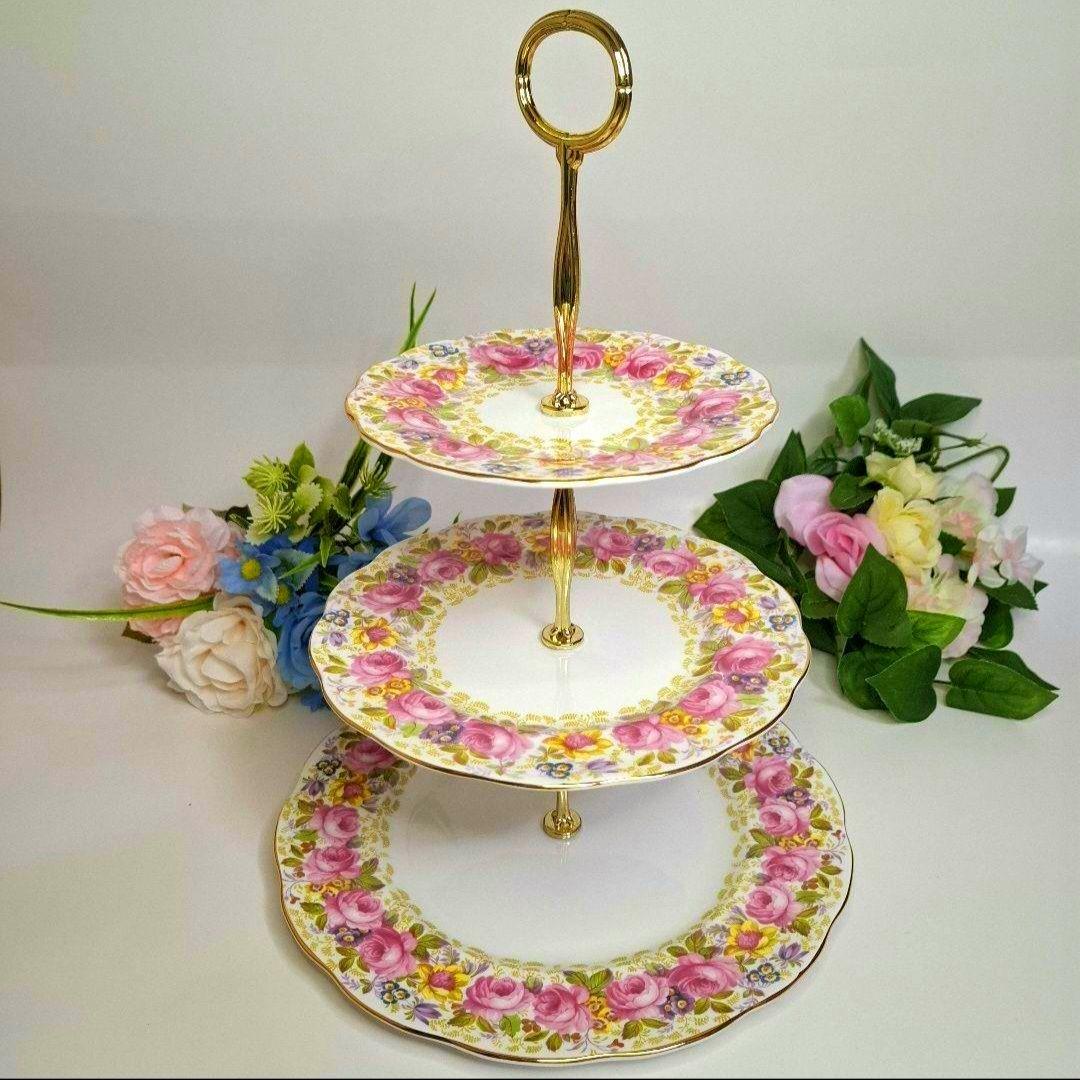 ★激レア★ロイヤルアルバート セレナ ケーキスタンド 3段