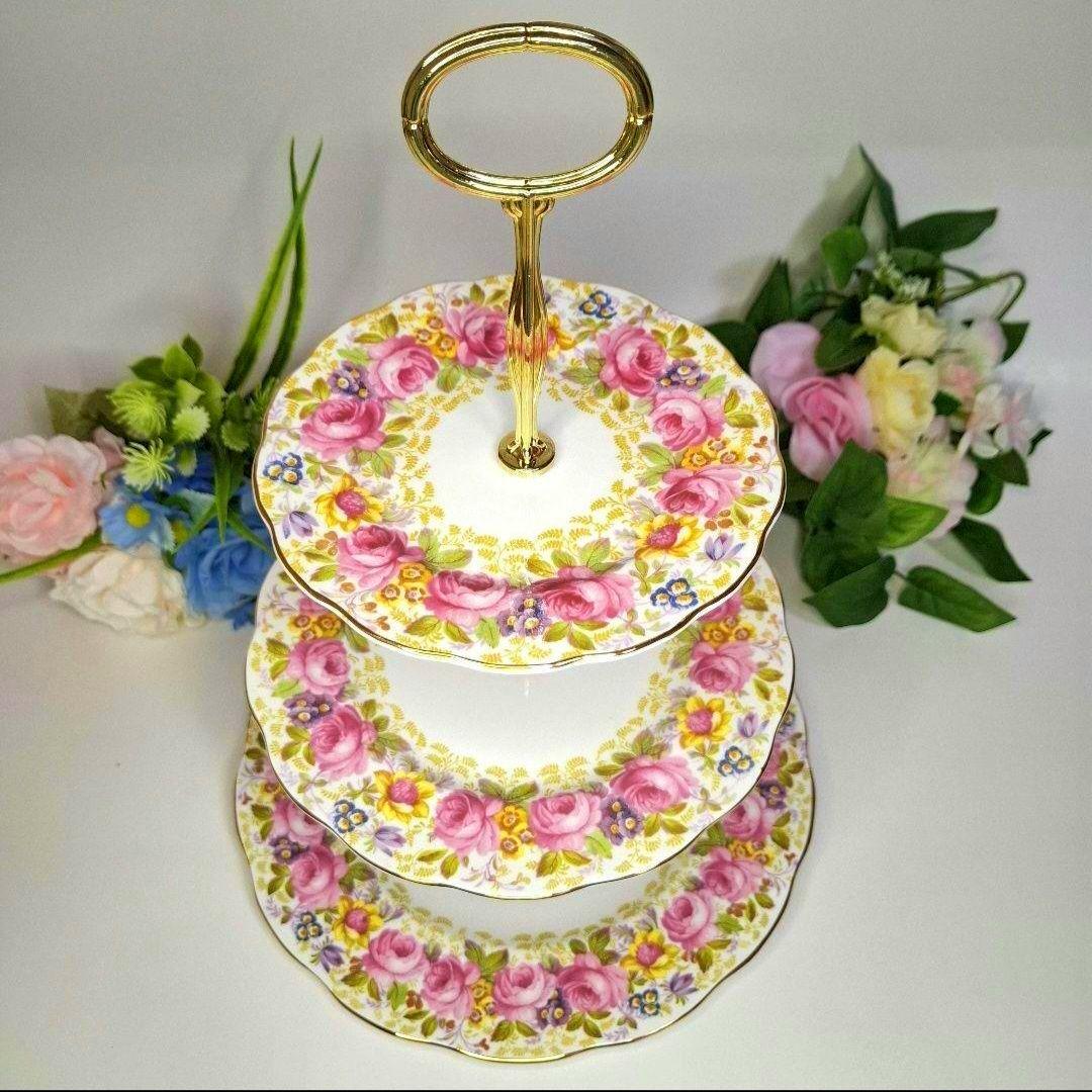 ★激レア★ロイヤルアルバート セレナ ケーキスタンド 3段