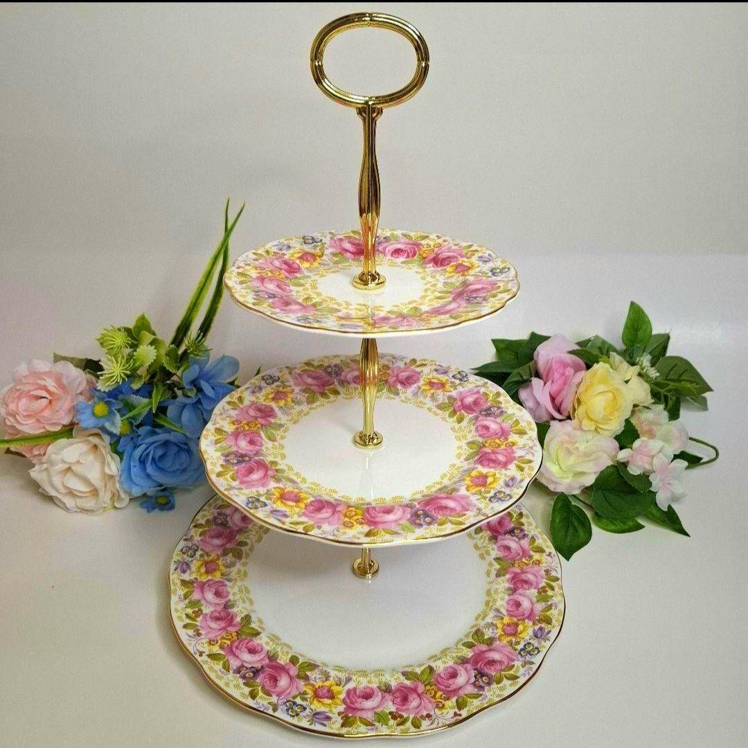 ★激レア★ロイヤルアルバート セレナ ケーキスタンド 3段