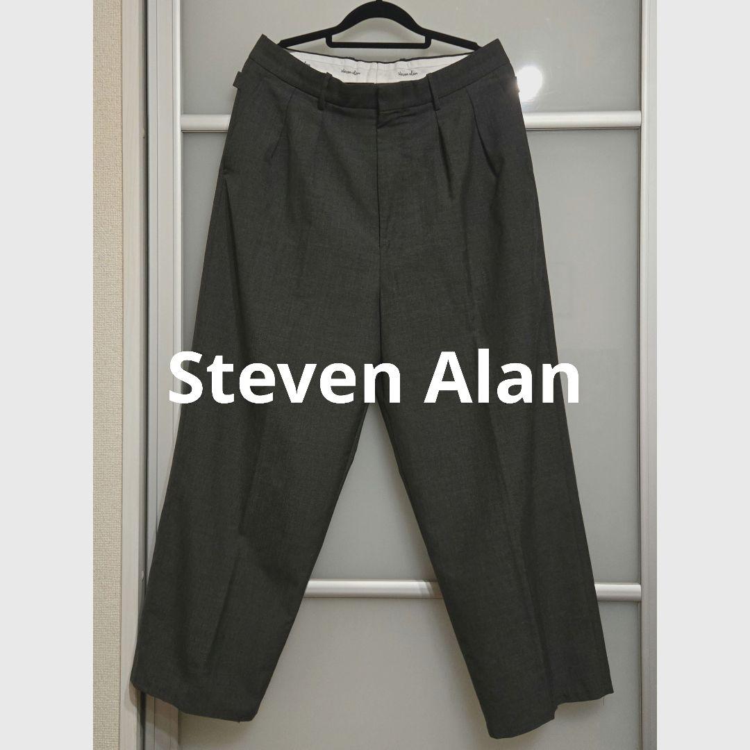 Steven Alan ツータック スラックス ワイド トラウザーズ Lサイズ