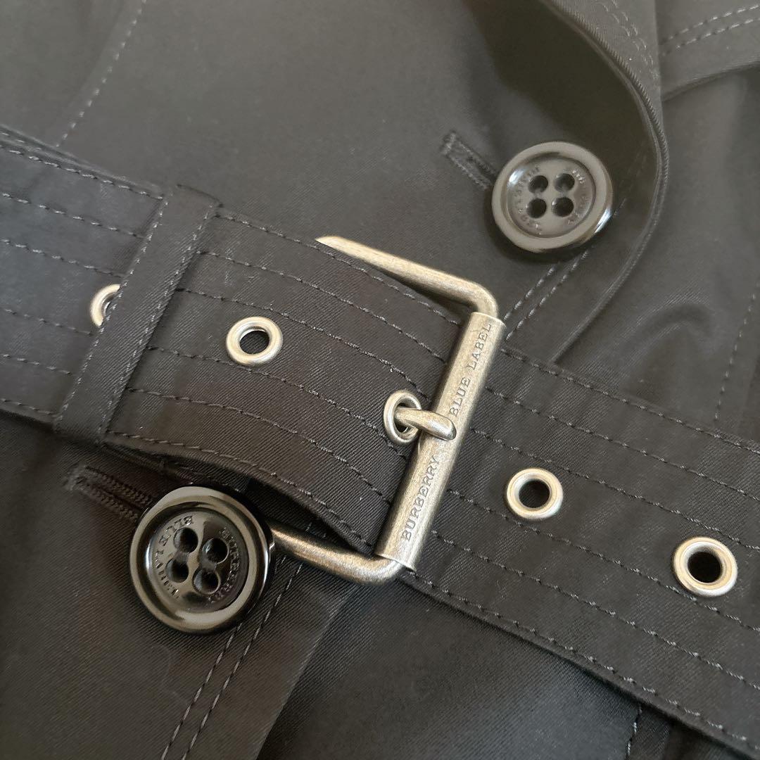 極美品☆バーバリーブルーレーベル ライナー付き トレンチコート 黒