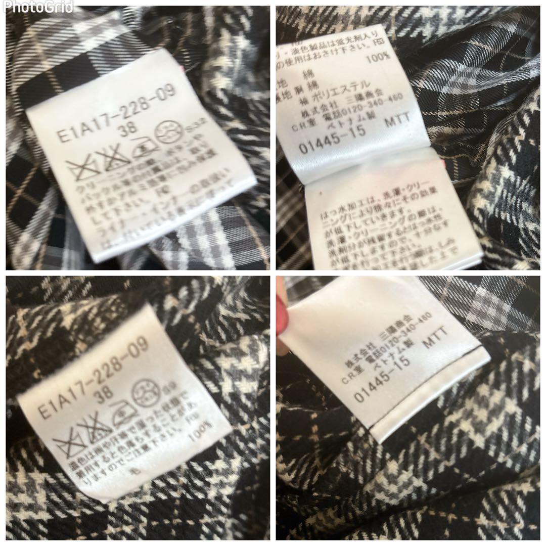 極美品☆バーバリーブルーレーベル ライナー付き トレンチコート 黒