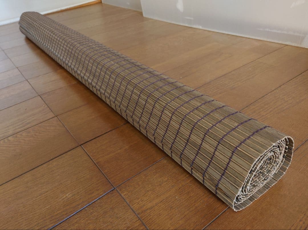 別注依頼暖簾仮写真幅約180cm（90x2）長さ約80cmと60cm 焦茶色木簾