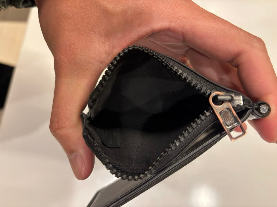 【箱あり】メゾンマルジェラ マネークリップ ブラック 二つ折財布 ケース