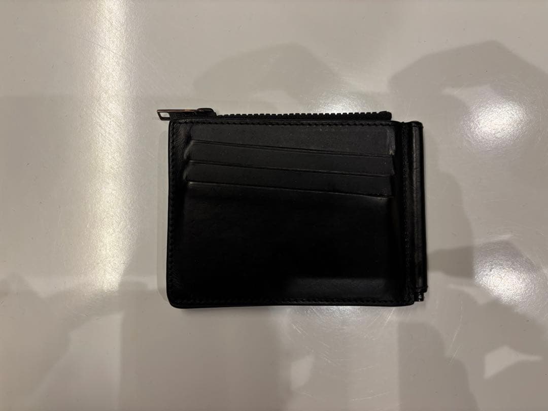 【箱あり】メゾンマルジェラ マネークリップ ブラック 二つ折財布 ケース