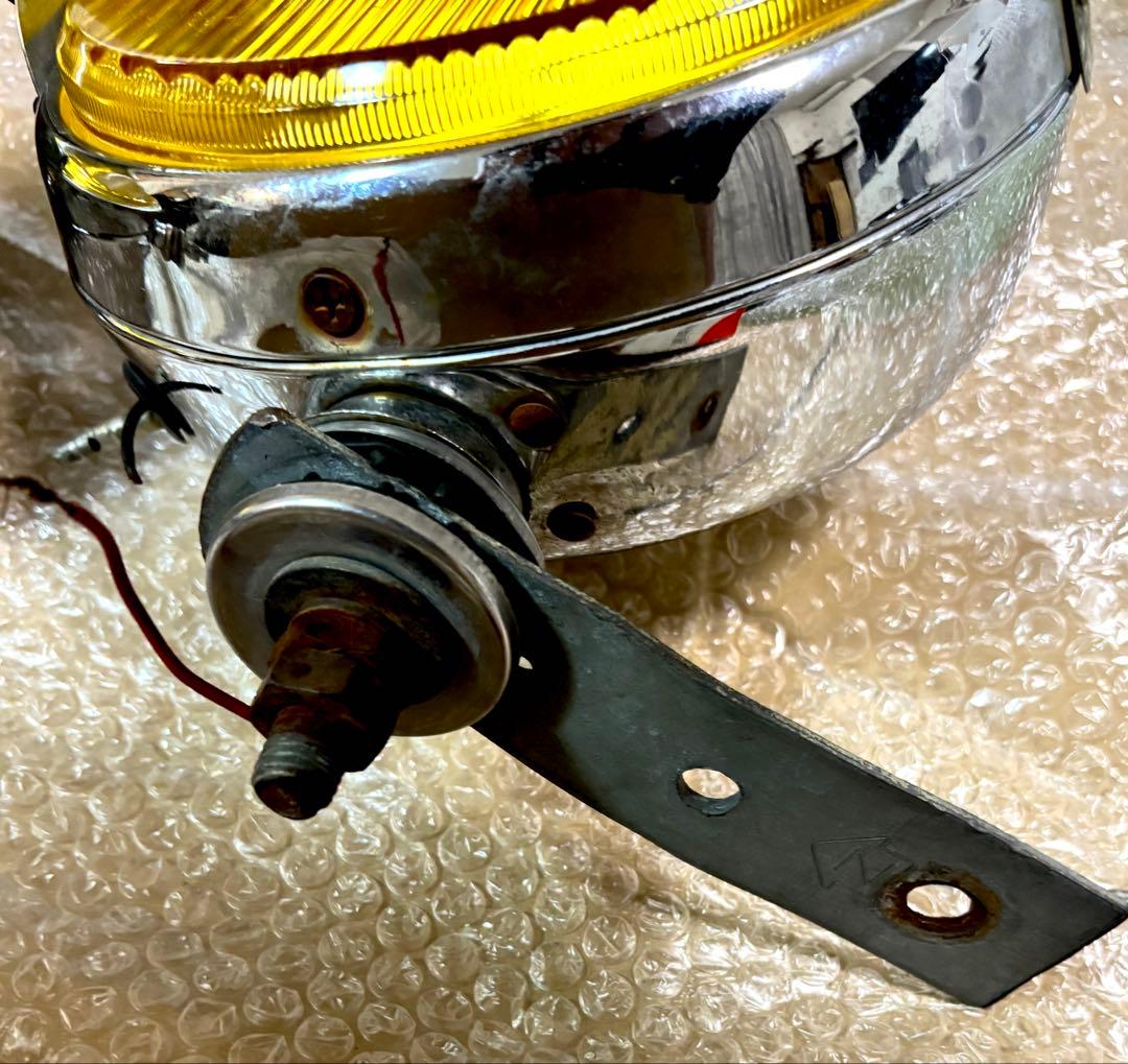 イエロー 丸型 フォグランプ 左右セット ひさし付き