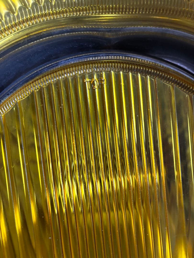 イエロー 丸型 フォグランプ 左右セット ひさし付き