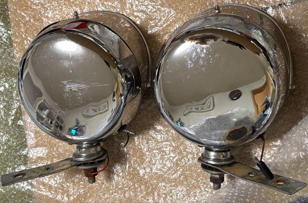 イエロー 丸型 フォグランプ 左右セット ひさし付き