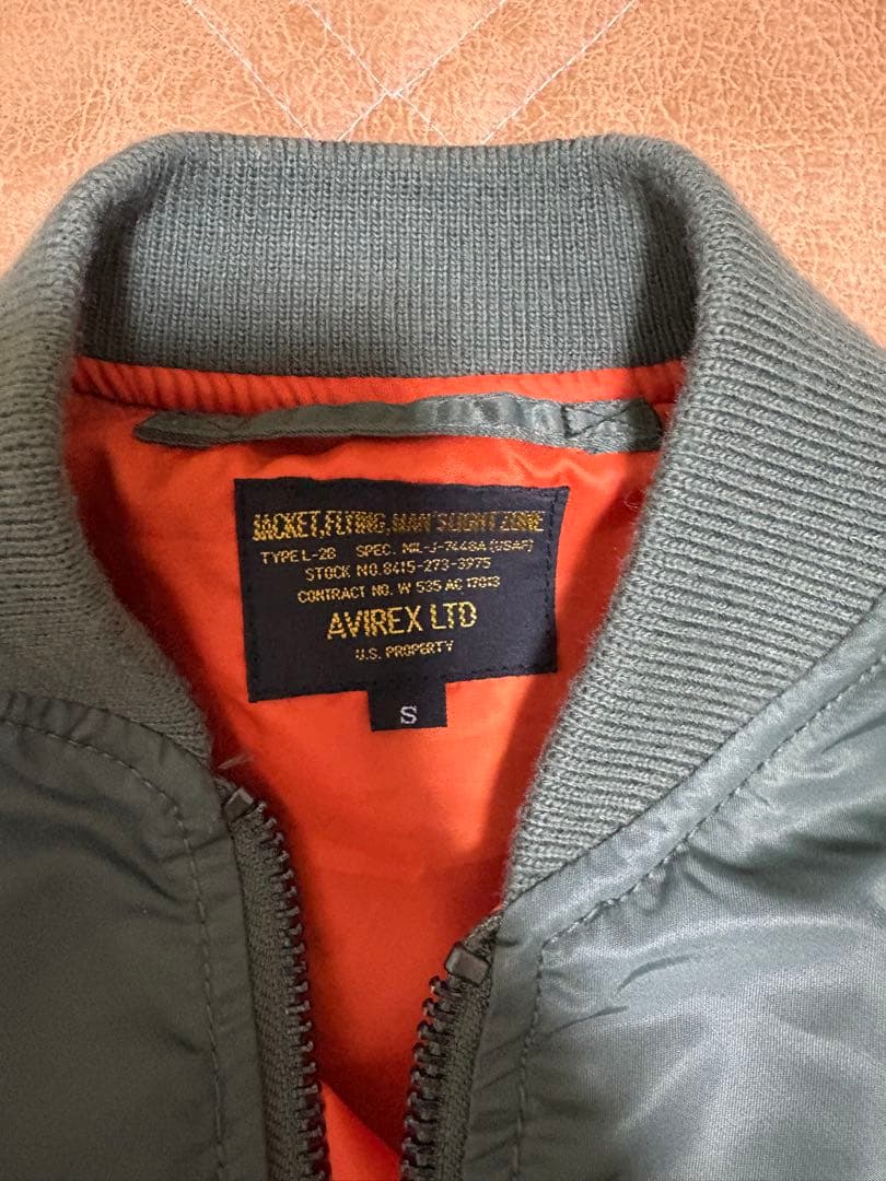 AVIREX MA-1ジャケット Sサイズ オリーブグリーン