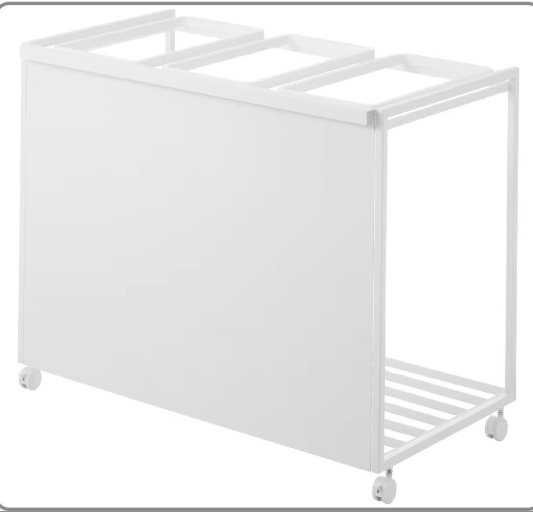 山崎実業(Yamazaki) 目隠し 分別 ダストワゴン