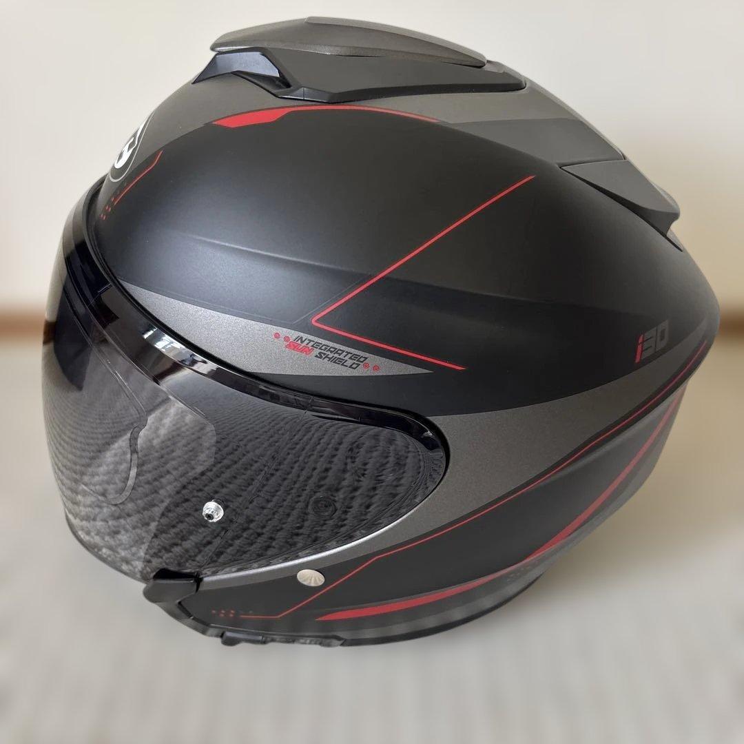 HJC ジェットヘルメット HJH215 i30 ブラック/レッド XL