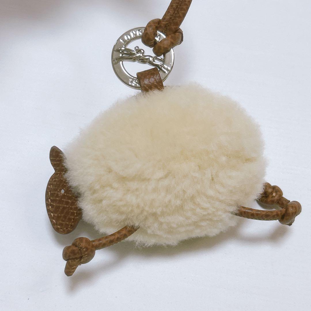 現行✨新品同様✨ロンシャン キーリング チャーム ひつじ Longchamp