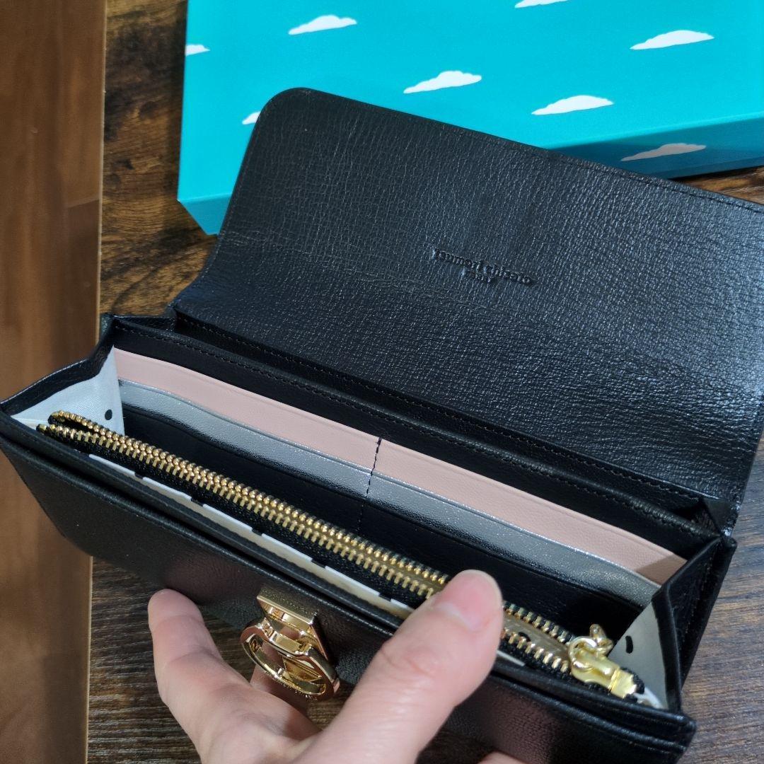 tsumori chisato ブラック 長財布 ネコおこし　ツモリチサト