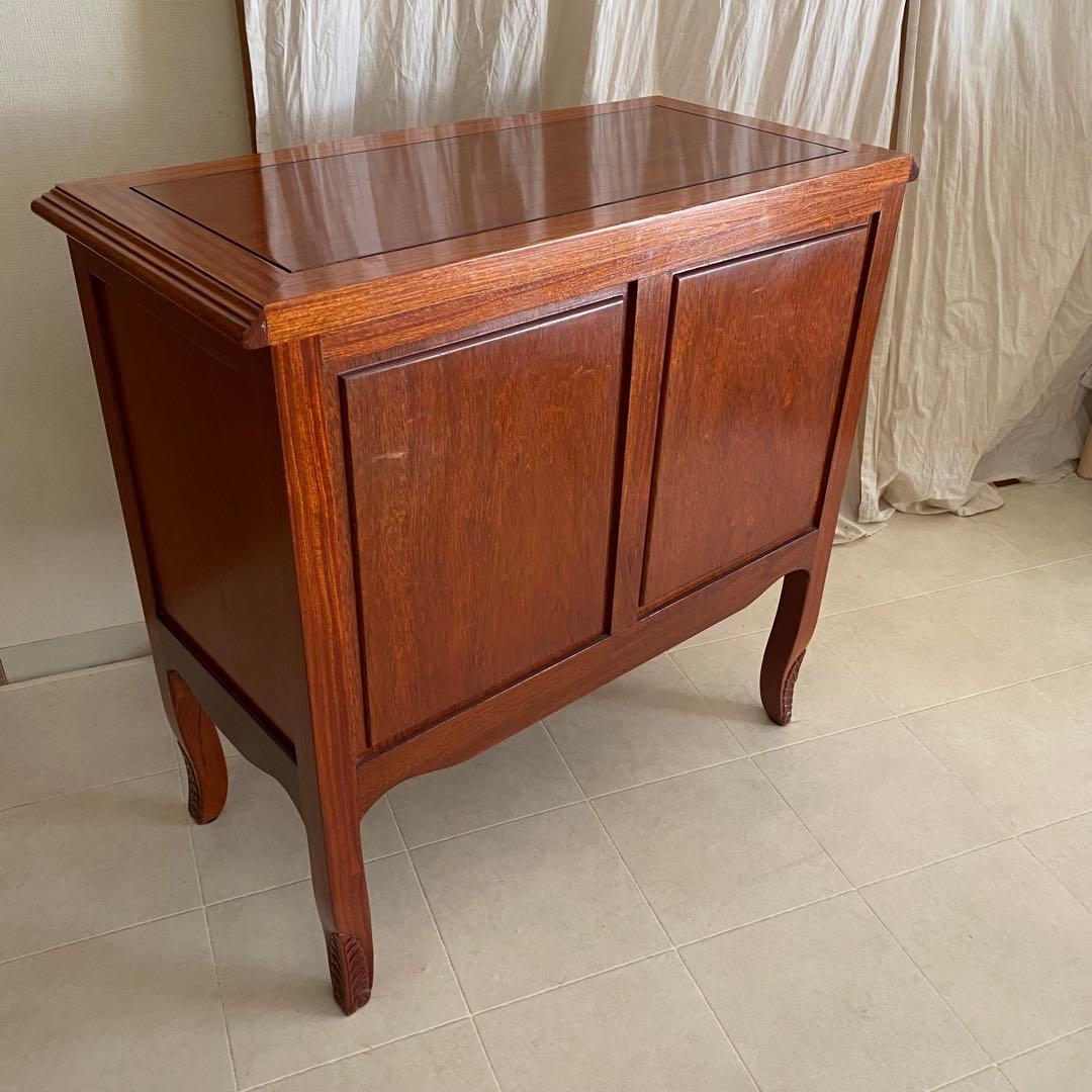 唐木家具　アンティーク　チェスト　無垢材　中国　花梨　伝統　北欧　棚　コンソール