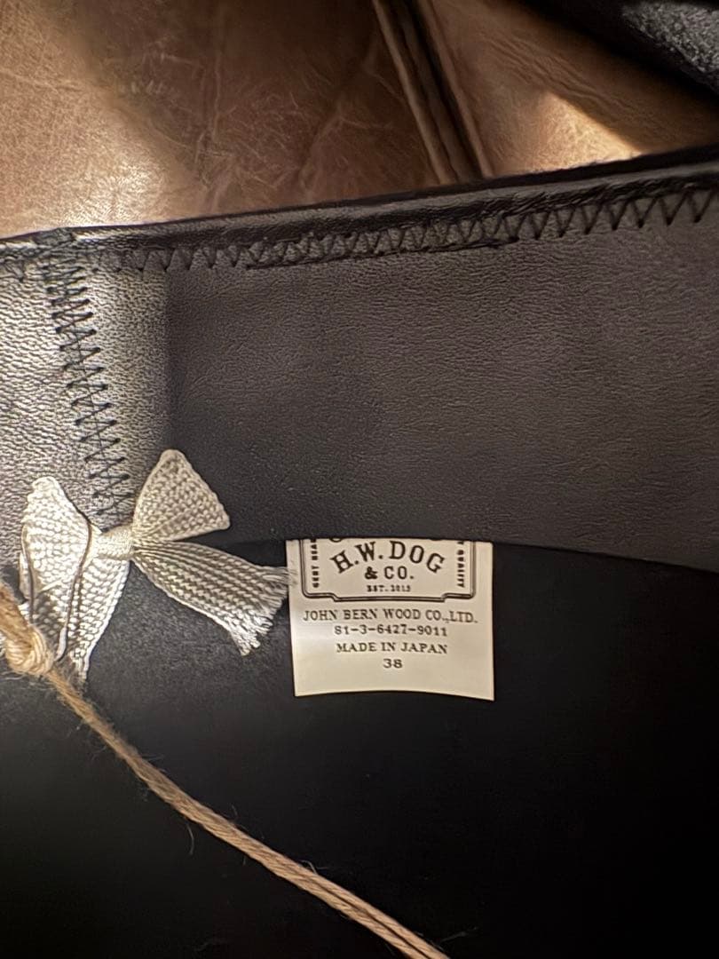 THE H.W. DOG & CO. ハット サイズ38 黒