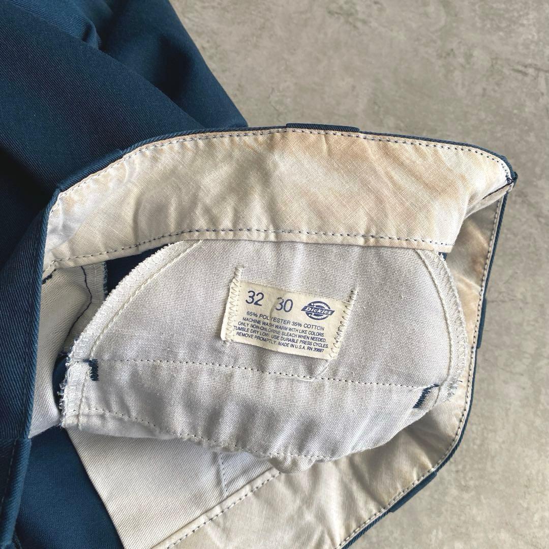 80sチビタグDickies874ワークパンツUSA製W32 L30ネイビー