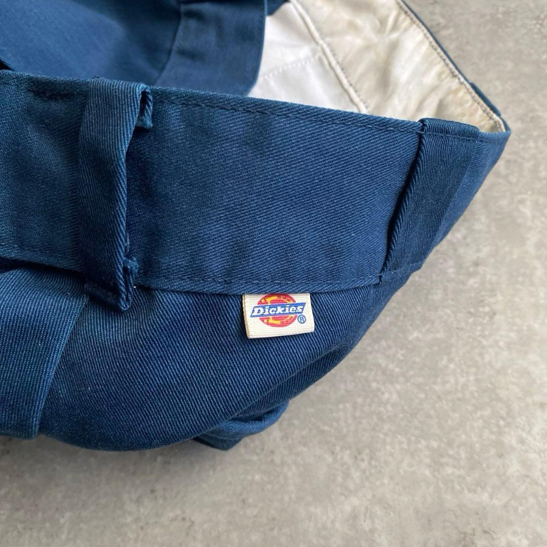 80sチビタグDickies874ワークパンツUSA製W32 L30ネイビー