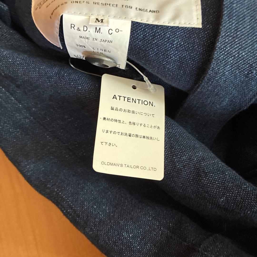 試着のみ　オールドマンズテーラーストラップ付きオーバーオール　リネン