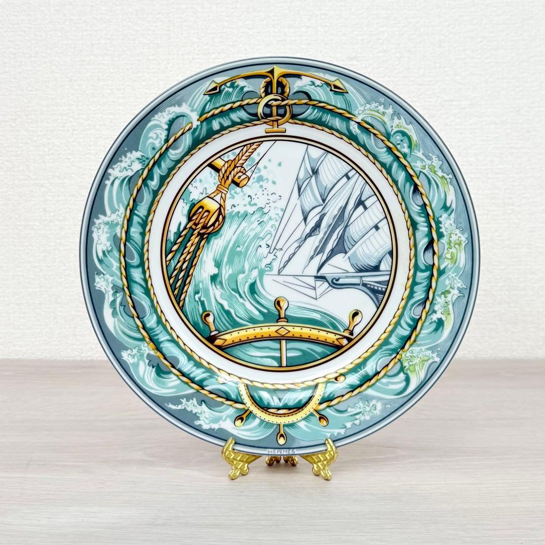〈未使用〉HERMES パッチワークシリーズ プレート 21cm 突風
