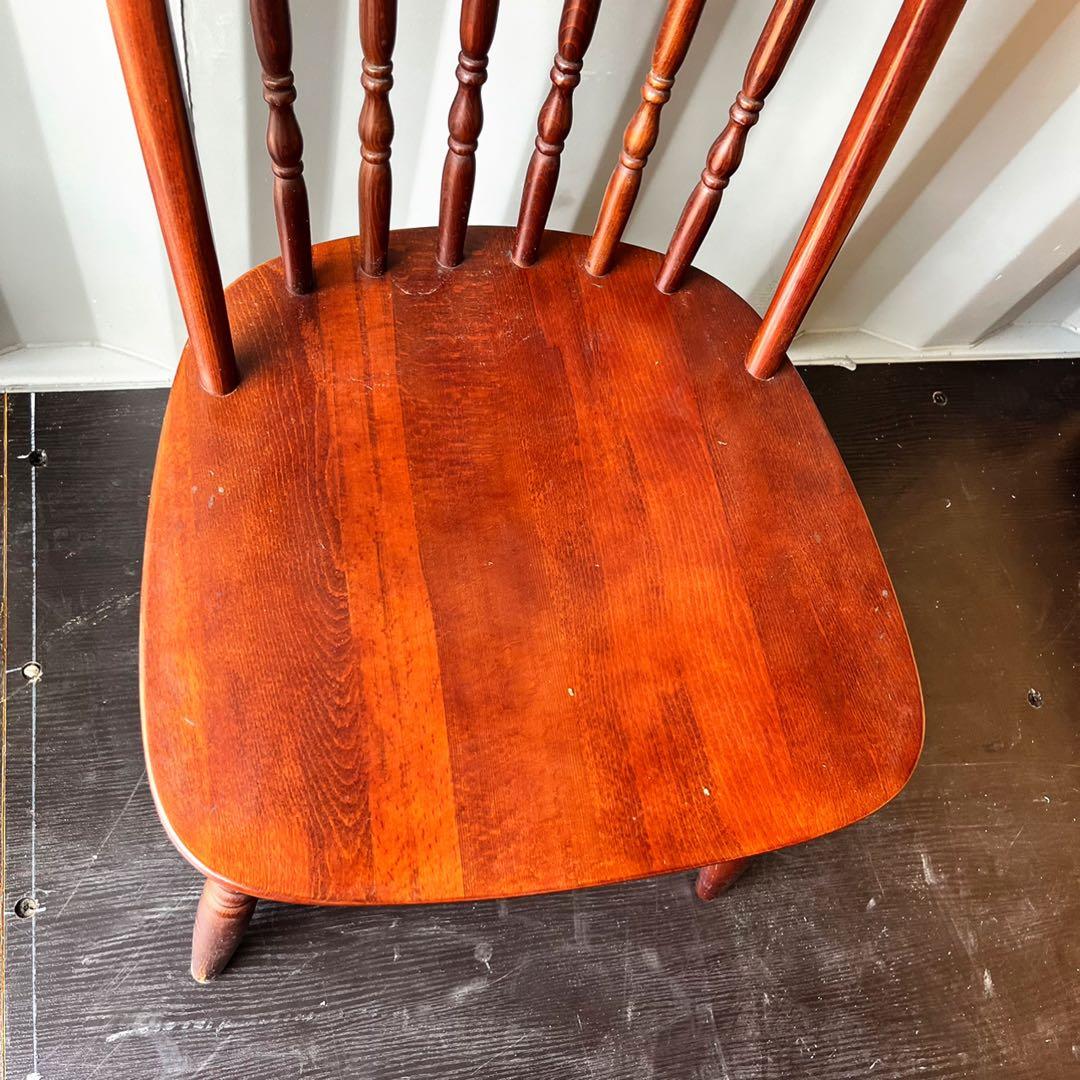 取付無料！飛騨の家具 柏木工 北欧風天然木おしゃれアンティークウィンザーチェア✨