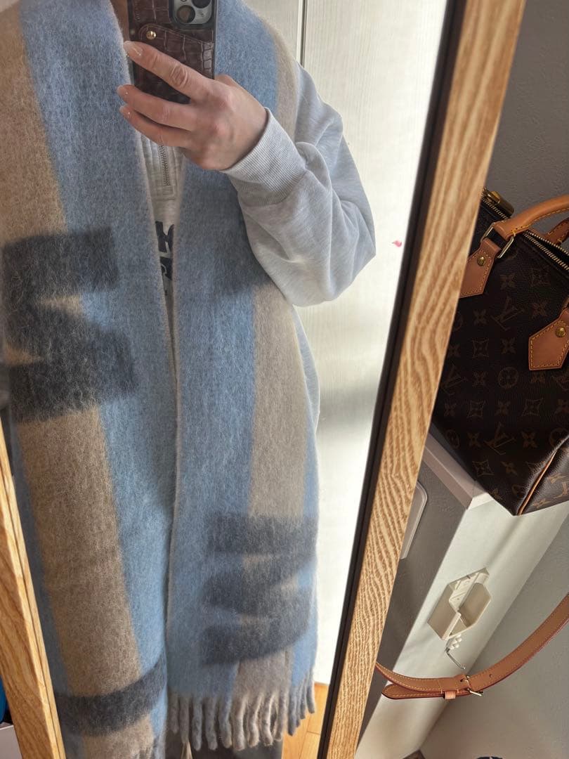 新品MARNI ストライプ ロゴ マフラー