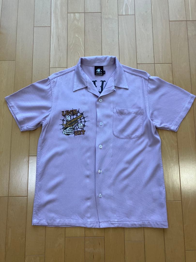 JUNKY'S PARADISE ピンクボウリングシャツ