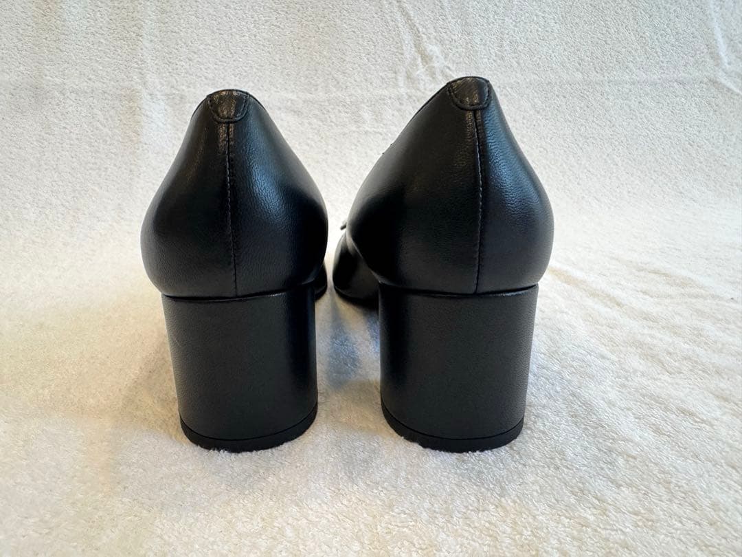 【美品】BALLY ブラック PRALIA 55 レザーパンプス